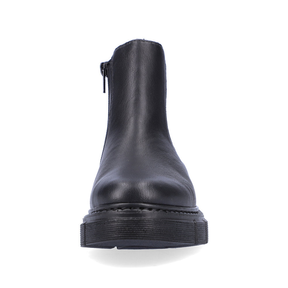 Rieker Ladies Chunky Sole Zip Sided Ankle Boot