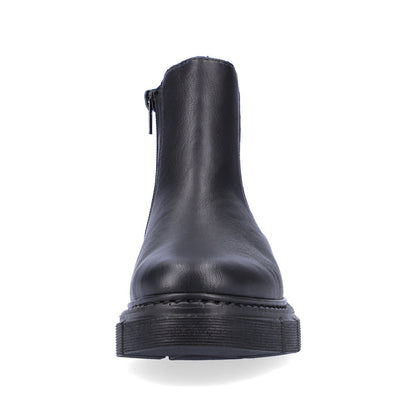 Rieker Ladies Chunky Sole Zip Sided Ankle Boot