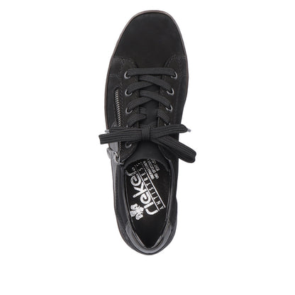 Rieker Ladies Zip Sided Lace Up Shoe