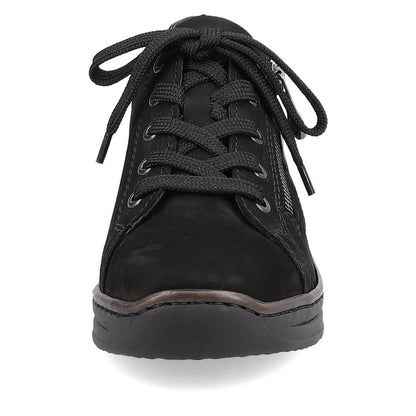 Rieker Ladies Zip Sided Lace Up Shoe