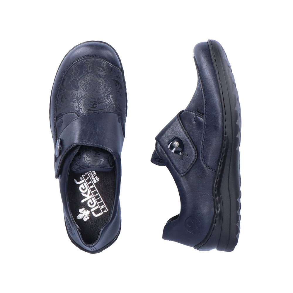 Rieker Ladies Wide Fit Velcro Shoe