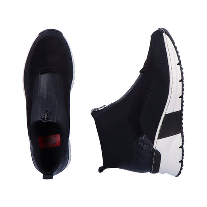 Rieker Ladies Zip Front Trend Sneaker Boot
