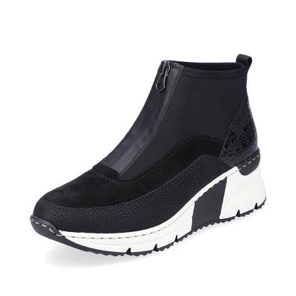 Rieker Ladies Zip Front Trend Sneaker Boot