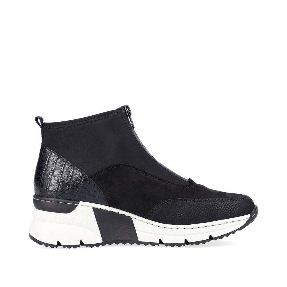 Rieker Ladies Zip Front Trend Sneaker Boot