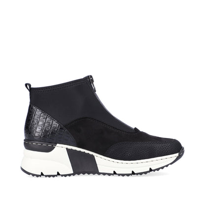 Rieker Ladies Zip Front Trend Sneaker Boot