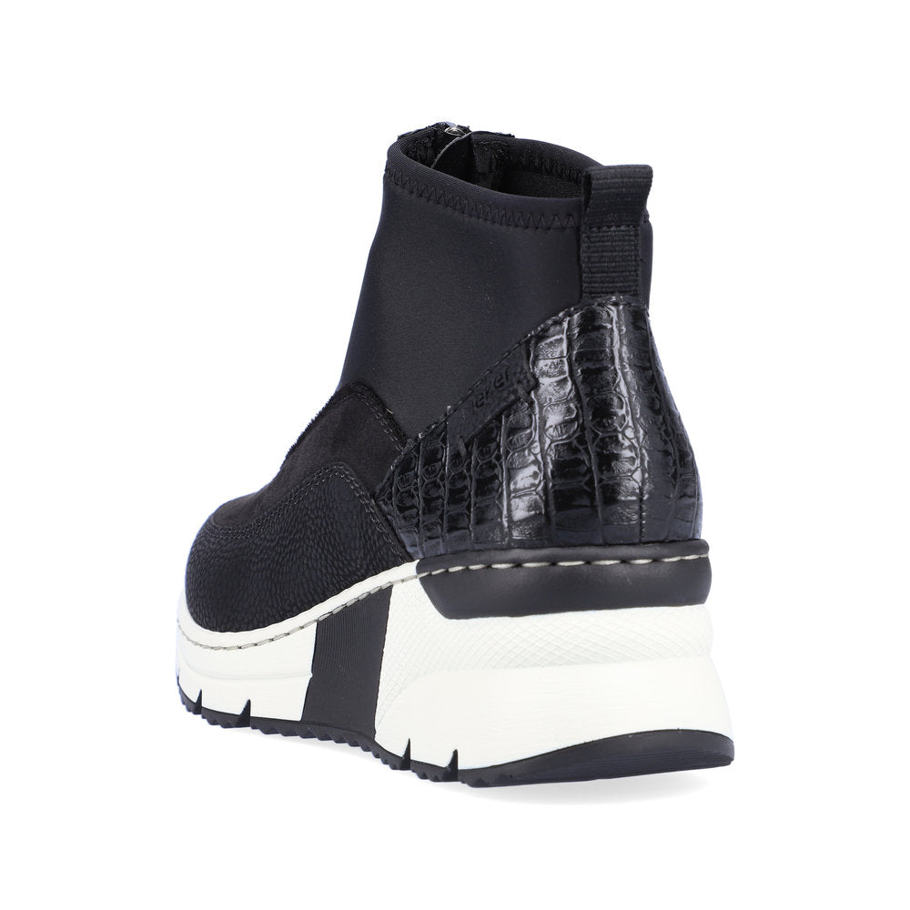 Rieker Ladies Zip Front Trend Sneaker Boot