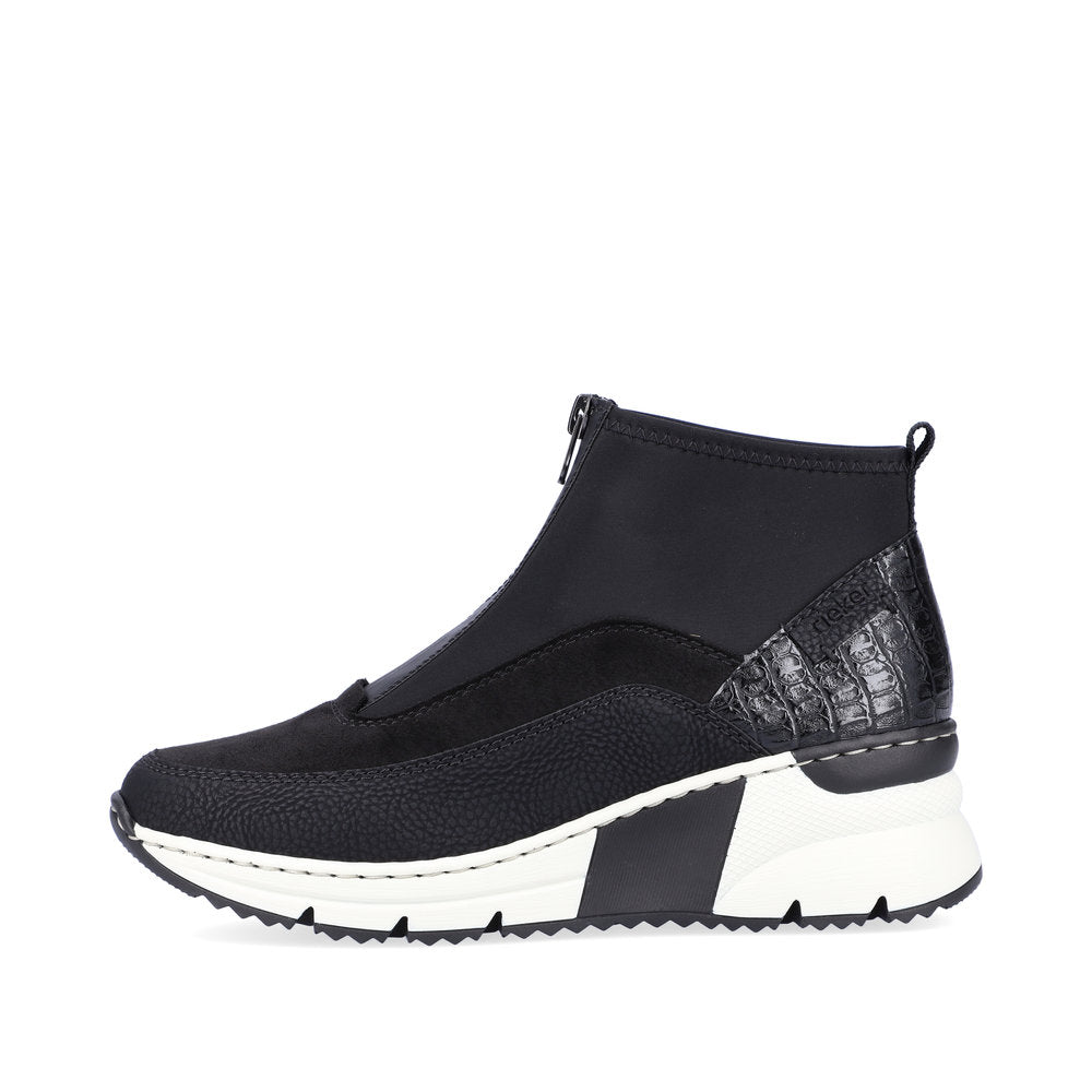 Rieker Ladies Zip Front Trend Sneaker Boot