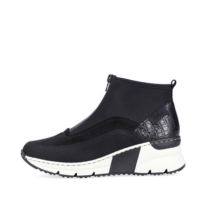 Rieker Ladies Zip Front Trend Sneaker Boot