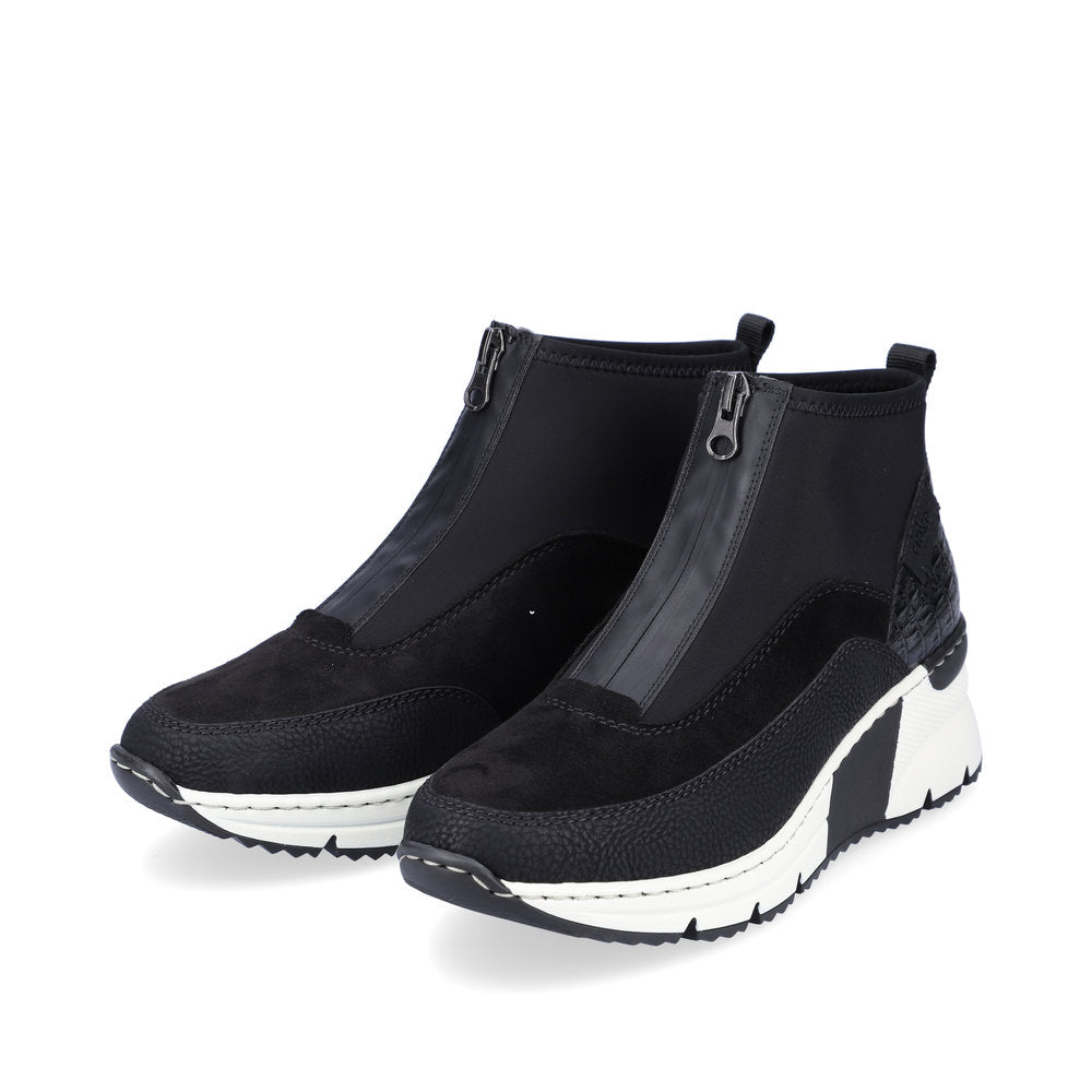 Rieker Ladies Zip Front Trend Sneaker Boot