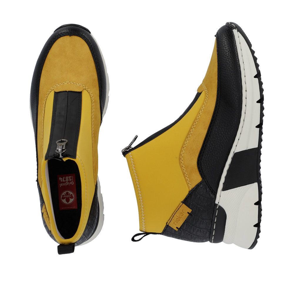 Rieker Ladies Zip Front Trend Sneaker Boot