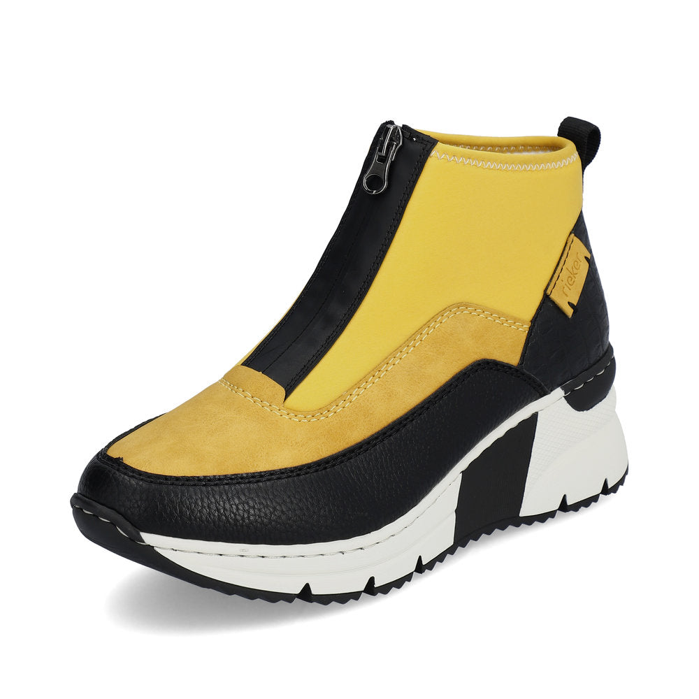 Rieker Ladies Zip Front Trend Sneaker Boot