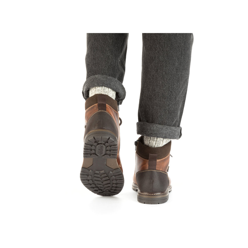 Rieker Men's Lace Up Ankle Boot