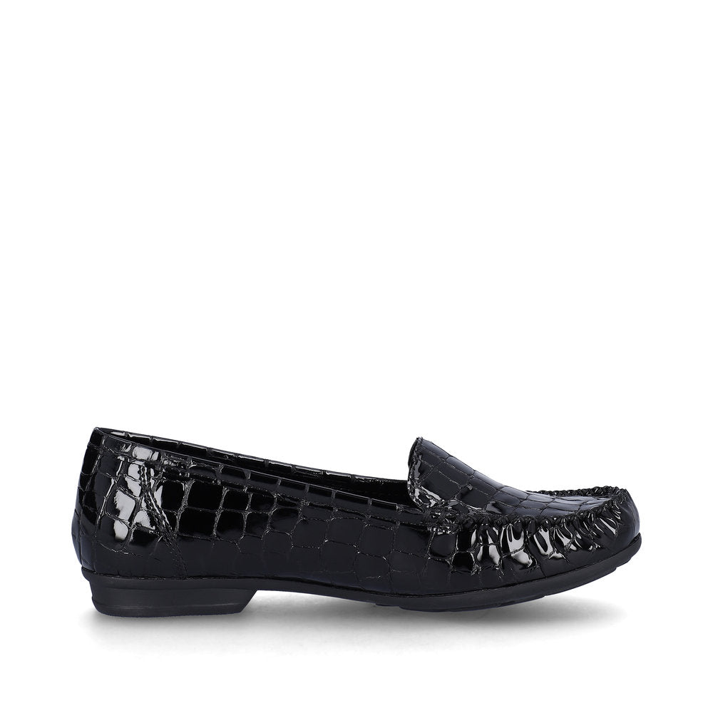 Rieker Ladies Croco Loafer Shoe