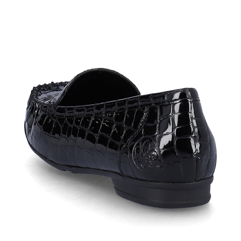 Rieker Ladies Croco Loafer Shoe