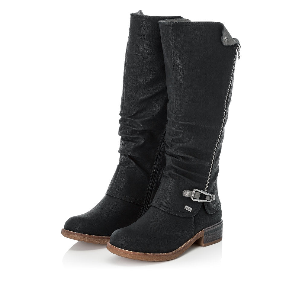 Rieker Ladies Zip Sided Long Boot