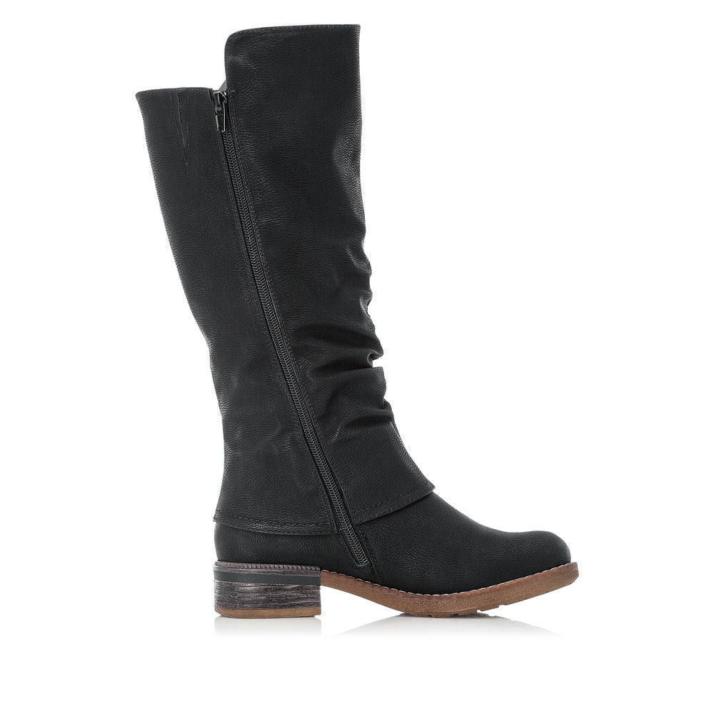 Rieker Ladies Zip Sided Long Boot