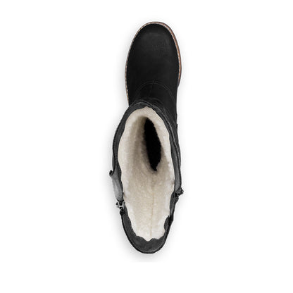Rieker Ladies Zip Sided Long Boot