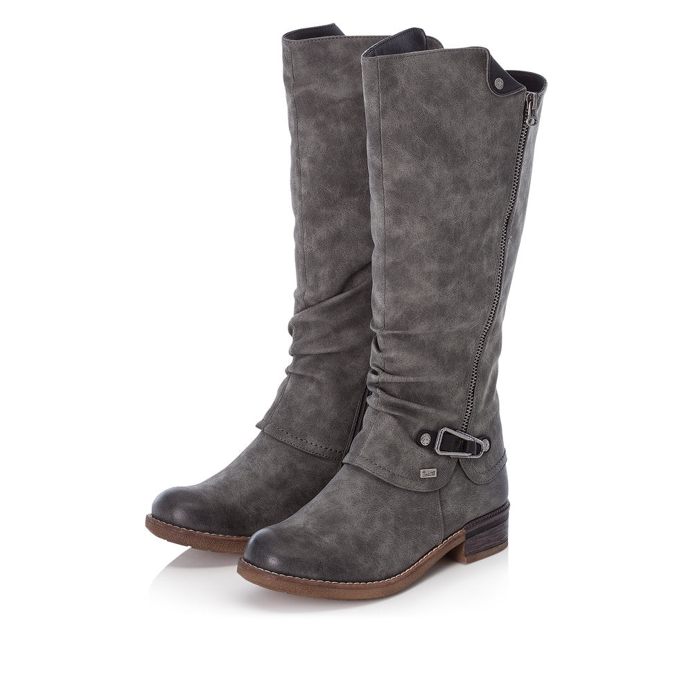 Rieker Ladies Zip Sided Long Boot