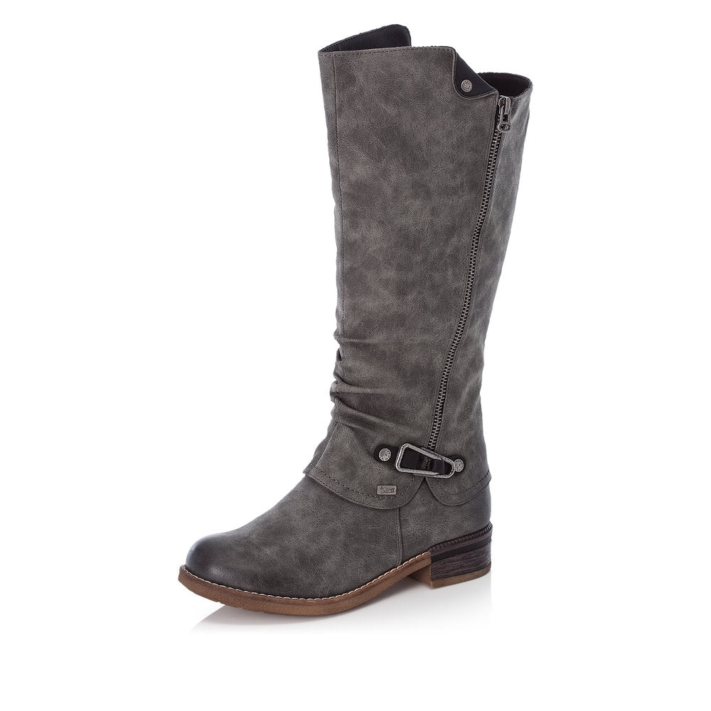 Rieker Ladies Zip Sided Long Boot
