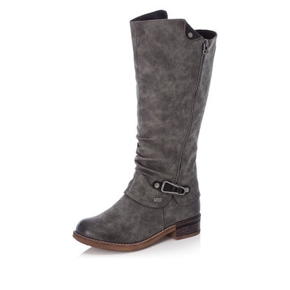 Rieker Ladies Zip Sided Long Boot