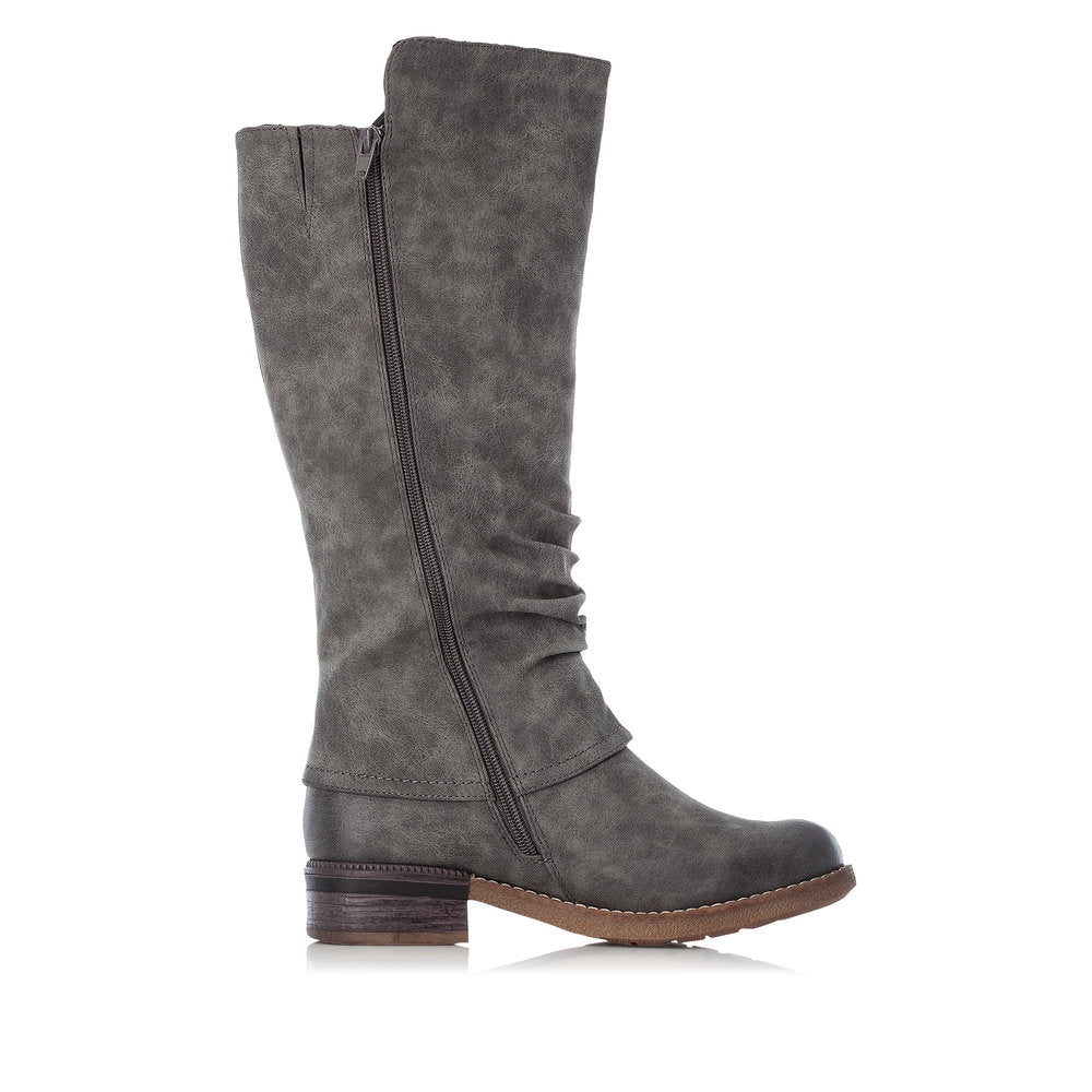 Rieker Ladies Zip Sided Long Boot