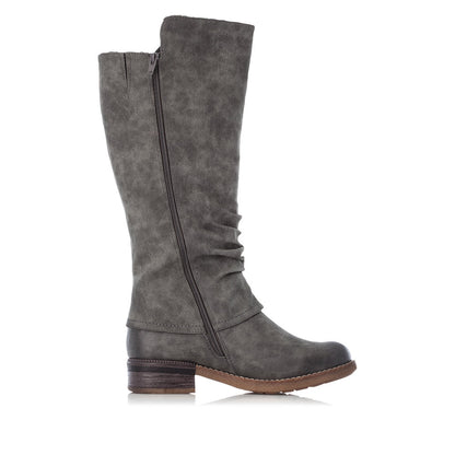 Rieker Ladies Zip Sided Long Boot