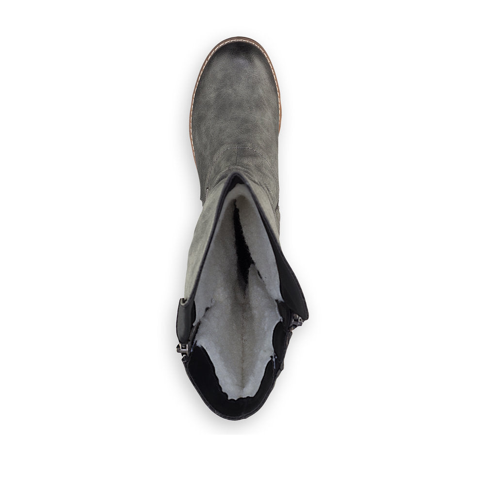 Rieker Ladies Zip Sided Long Boot