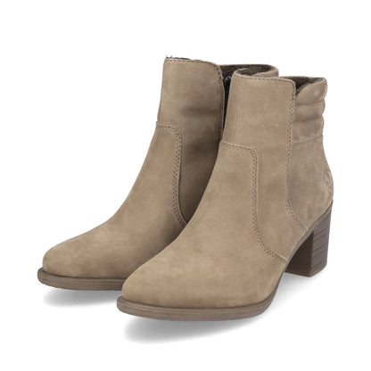 Rieker Ladies Zip Sided Block Heel Ankle Boot