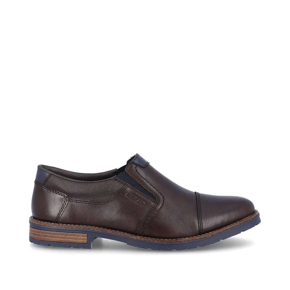 Rieker Men's Classic Toe Cap Slip On Shoe