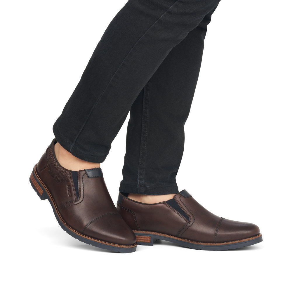 Rieker Men's Classic Toe Cap Slip On Shoe