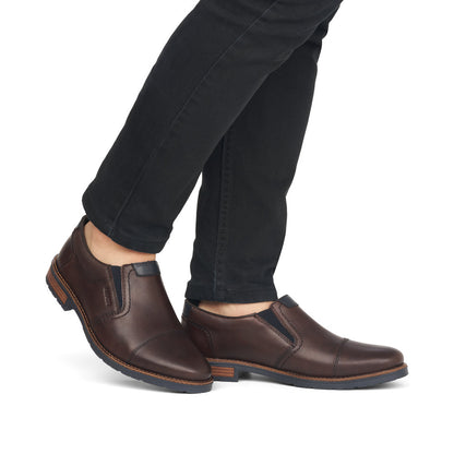 Rieker Men's Classic Toe Cap Slip On Shoe