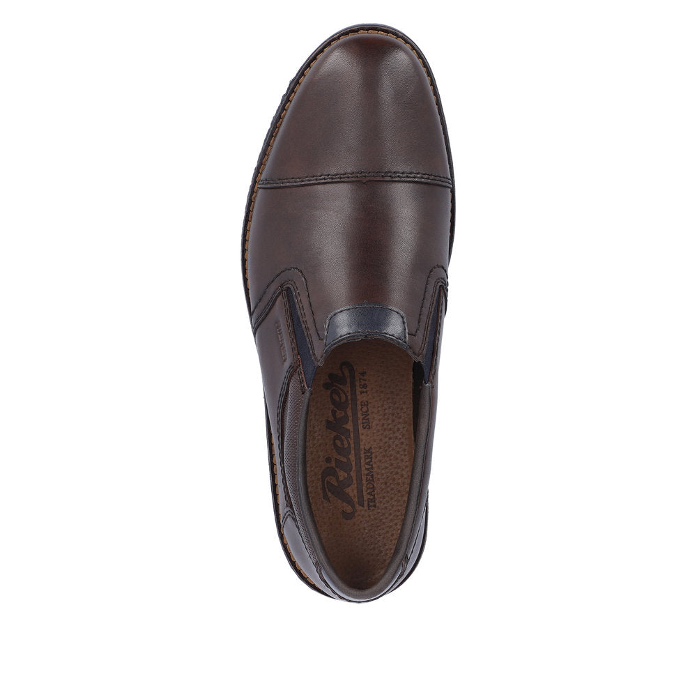 Rieker Men's Classic Toe Cap Slip On Shoe