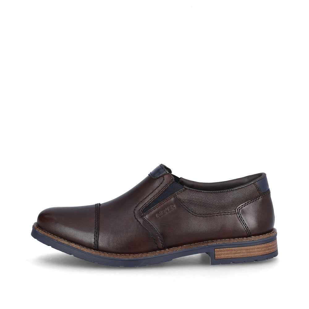 Rieker Men's Classic Toe Cap Slip On Shoe