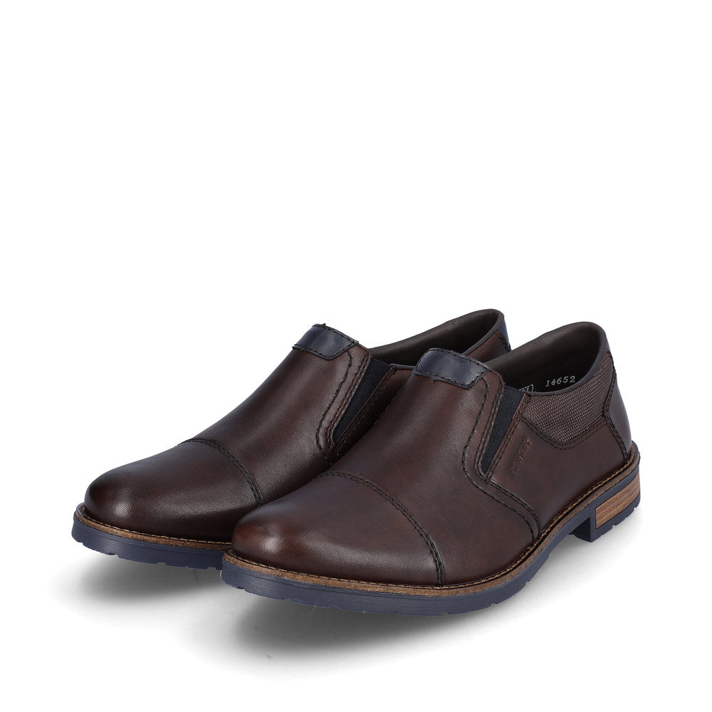 Rieker Men's Classic Toe Cap Slip On Shoe