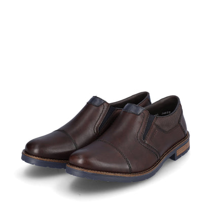Rieker Men's Classic Toe Cap Slip On Shoe