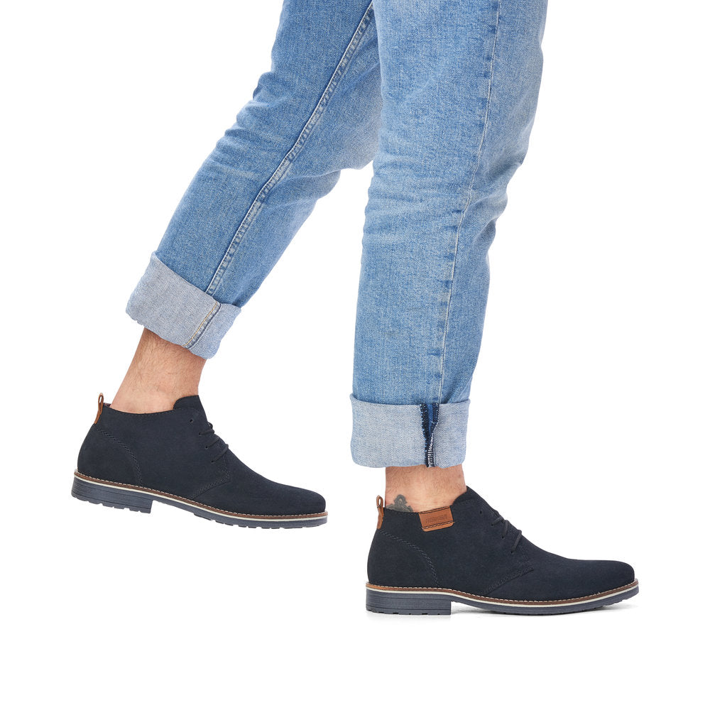 Rieker Men's Lace Up Suede Chukka Boot