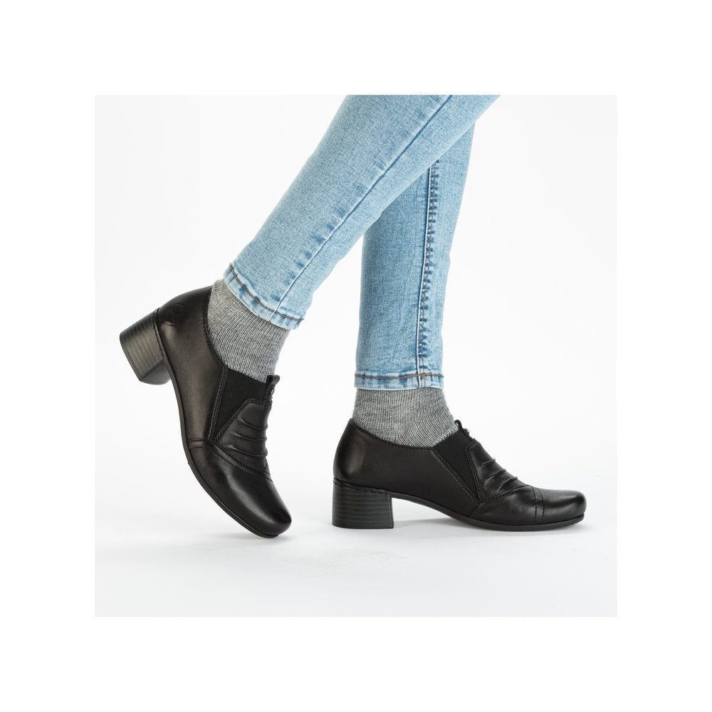 Rieker Ladies Block Heel Trouser Shoe