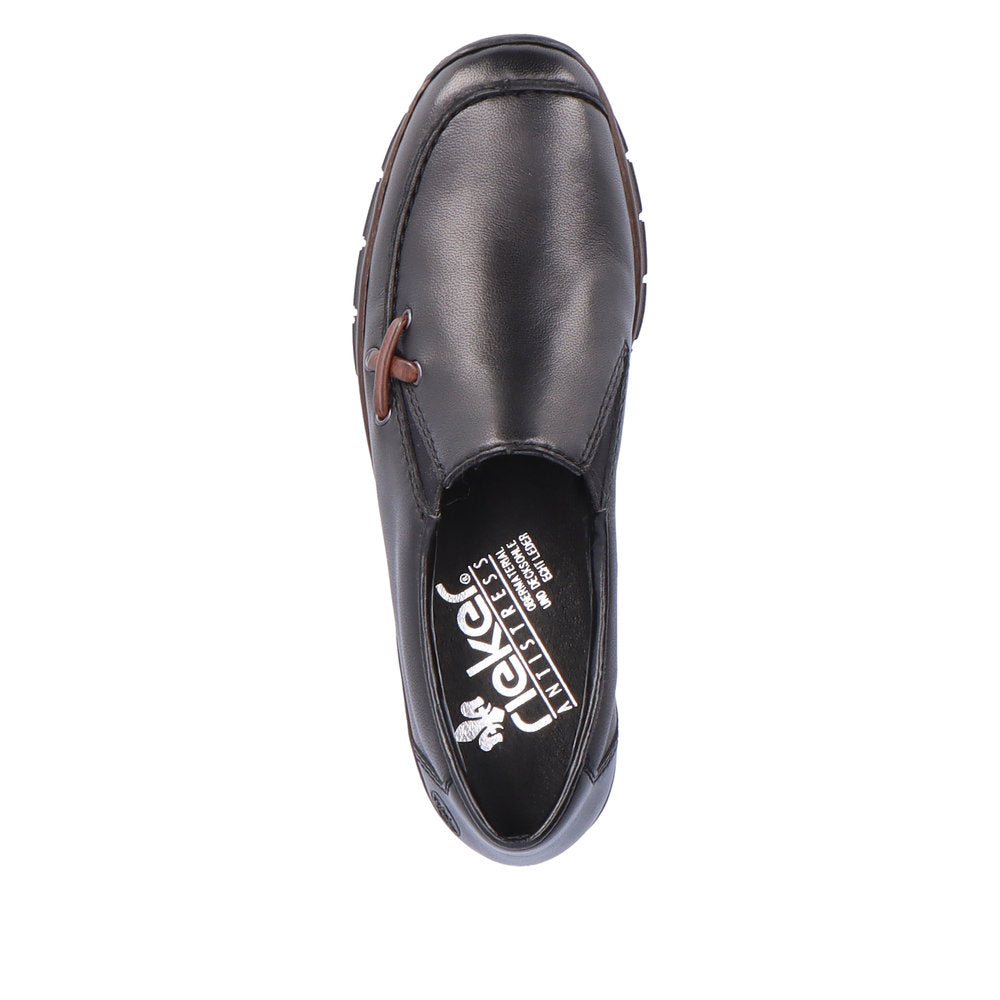 Rieker Ladies Low Wedge Slip On Shoe