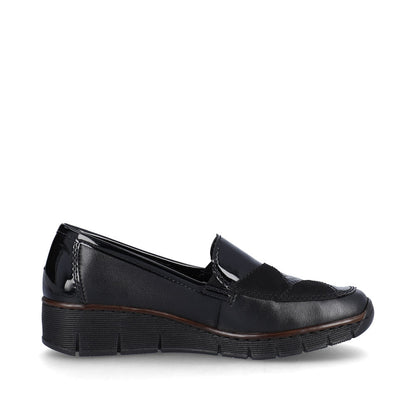 Rieker Ladies Patchwork Slip On Shoe