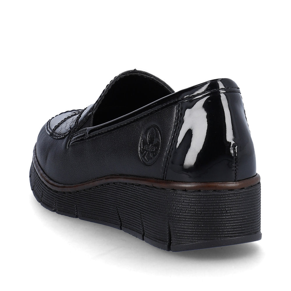 Rieker Ladies Patchwork Slip On Shoe