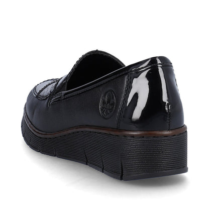 Rieker Ladies Patchwork Slip On Shoe