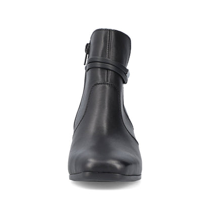 Rieker Ladies Zip Sided Block Heel Ankle Boot