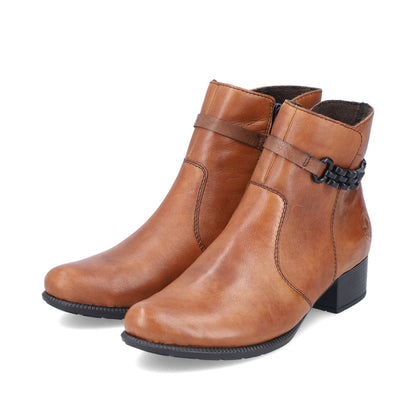 Rieker Ladies Classic Zip Sided Low Heel Ankle Boot