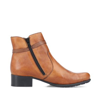 Rieker Ladies Classic Zip Sided Low Heel Ankle Boot