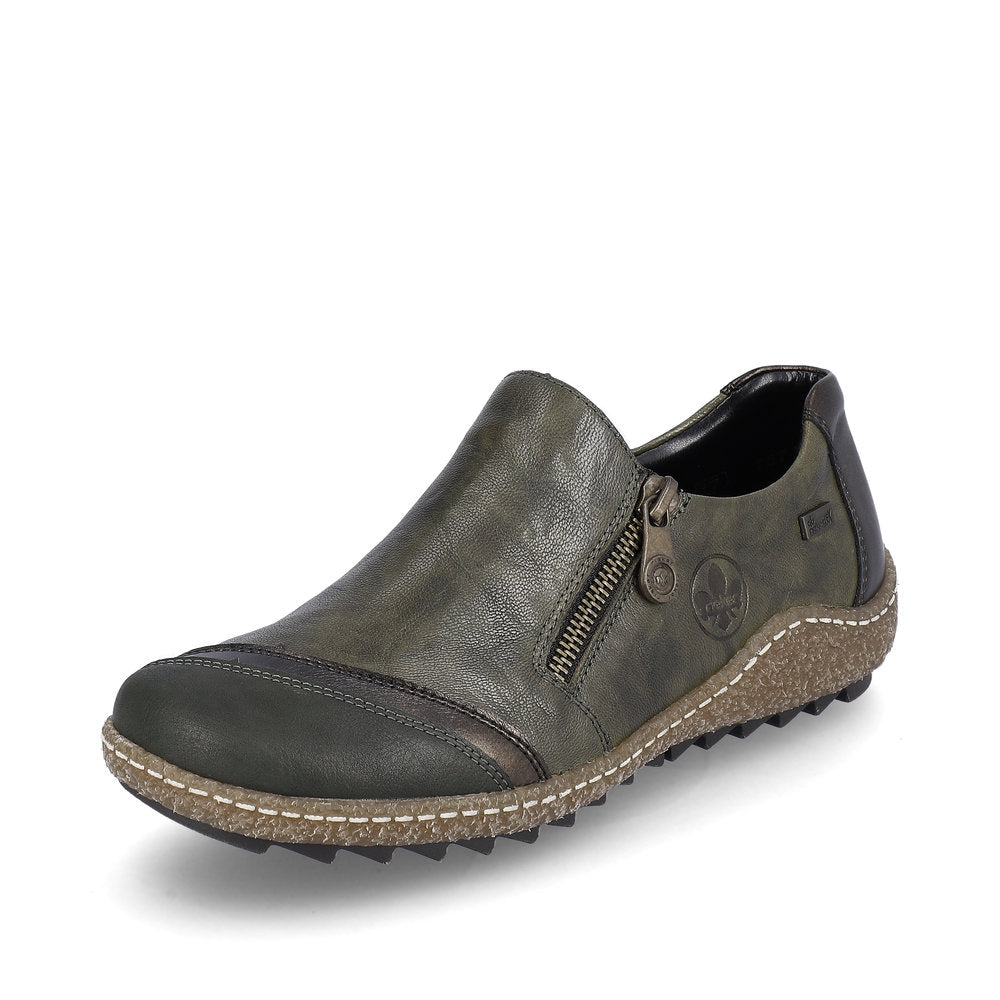 Rieker Ladies Zip Sided Tex Lined Shoe