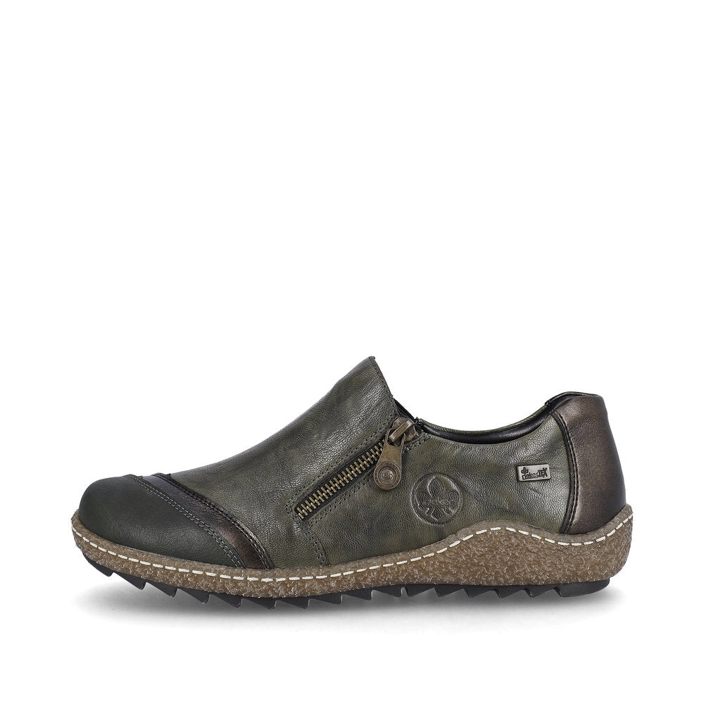 Rieker Ladies Zip Sided Tex Lined Shoe