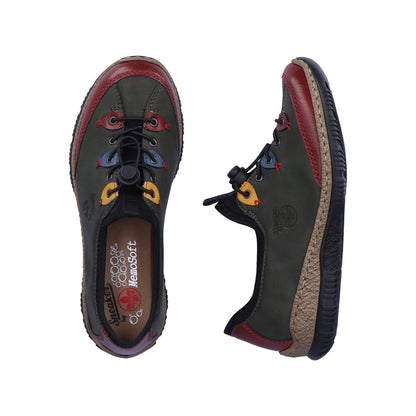 Rieker Ladies Bungee Tie Shoe