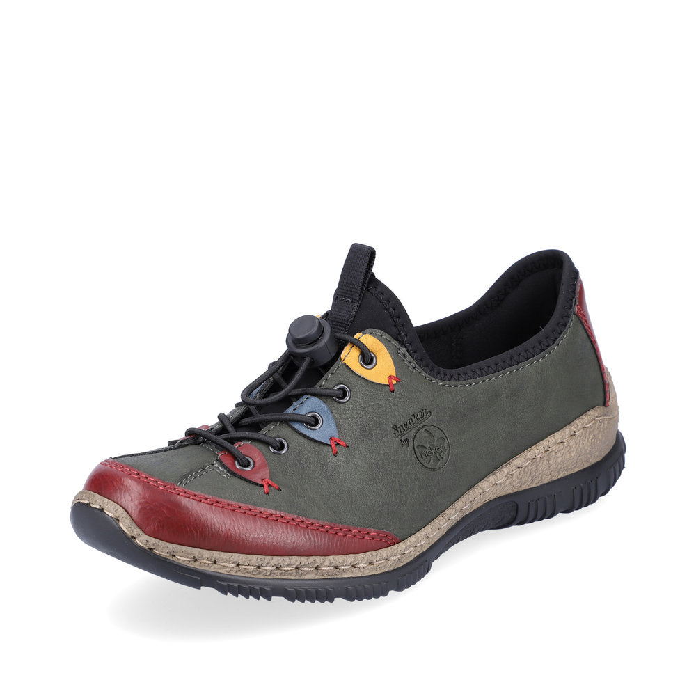 Rieker Ladies Bungee Tie Shoe