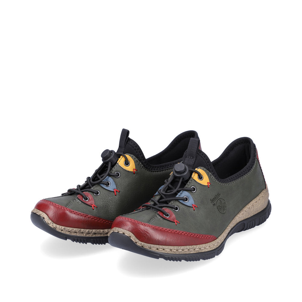 Rieker Ladies Bungee Tie Shoe