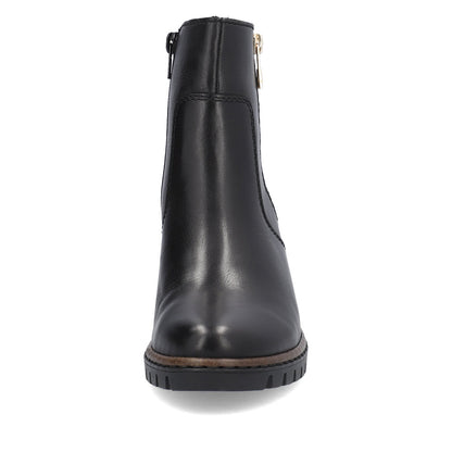 Rieker Ladies Mid Heel Zip Feature Ankle Boot